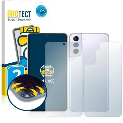 Afbeelding van BROTECT Screenprotector voor Samsung Galaxy S21 5G (Voor+Achter) Folie Beschermfolie transparant volledig dekking (2 Stuks)