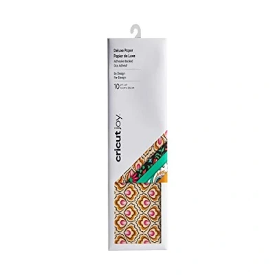 Afbeelding van Cricut Deluxe Papier met zelfklevende achterkant by Design 11,4 cm x 30,4 (4,5&quot; 12&quot;) 10 vellen voor gebruik Joy