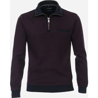 Afbeelding van CASA MODA comfort fit schipperstrui rood blauw melange