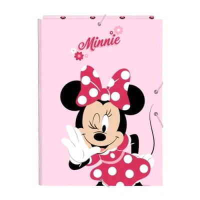 Afbeelding van Ringmap Minnie Mouse Naive Roze A4 26 x 33.5 2.5 cm