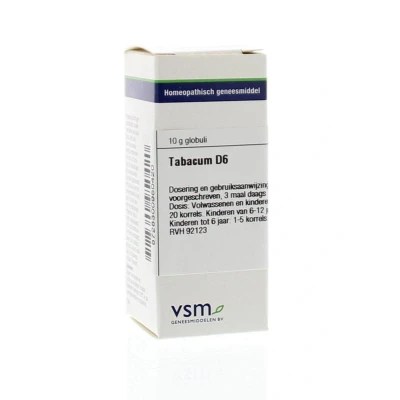 Afbeelding van Vsm tabacum D6, 10 gram