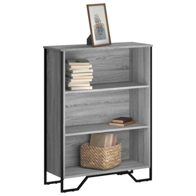 Afbeelding van Boekenkast 80x31x106 cm bewerkt hout grijs sonoma eikenkleurig