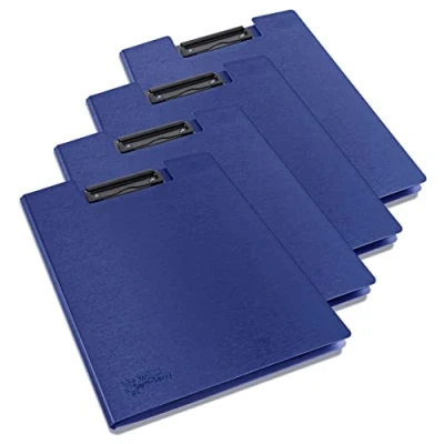 Afbeelding van Rapesco 1698 Germ Savvy Antibacterieel, A4 Klembordmap, Blauw, Verpakking van 4
