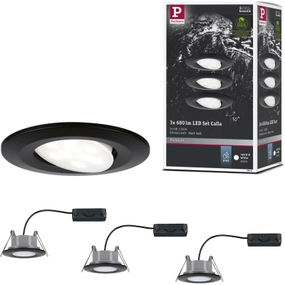 Afbeelding van Paulmann 99991 LED inbouwlamp vast ingebouwd 18 W Zwart (mat)