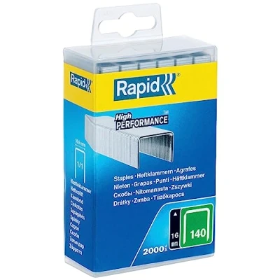 Afbeelding van Rapid Nr. 140 vlakdraadnieten 16 mm 2000 stuks kunststofbox