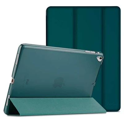 Afbeelding van ProCase iPad Pro 12,9 inch 2017/2015 hoes cover (oud model, 1e en 2e generatie), ultra dun licht stand beschermhoes shell met doorzichtige matte achterkant Emerald