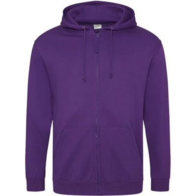 Afbeelding van Vegan Hoodie met ritssluiting en capuchon Purple L