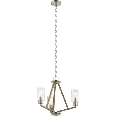 Afbeelding van Kichler LED Kroonluchter 3X E27 Max 60W Dimbaar Distressed Antique Grey