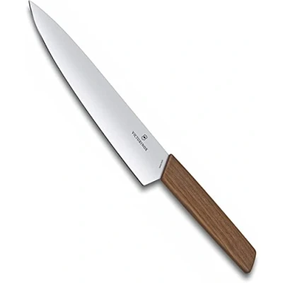 Afbeelding van Victorinox Swiss Modern trancheermes notenhout 20 cm