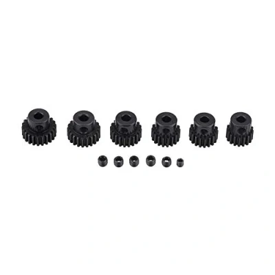 Afbeelding van 6 Stuks RC motorversnellingen, 17T 22T Motor Pinion Gears Onderdelen Set Kit voor 1/10 Auto