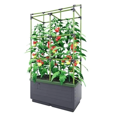 Afbeelding van Bio Green Plantenbak City Jungle met klimframe 128 x 62 33 cm