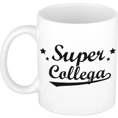 Afbeelding van Super collega cadeau mok / beker voor 300 ml feest mokken