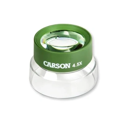 Afbeelding van Carson HU 55 4.5x BugLoupe Gemakkelijk Bekijken Vergrootglas, Groen