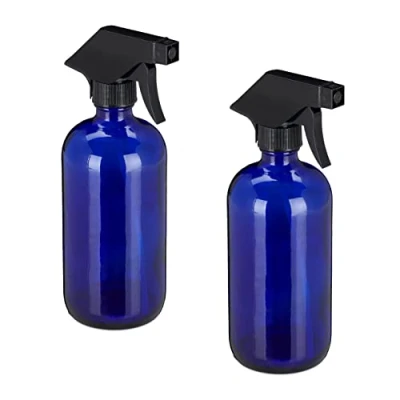 Afbeelding van Relaxdays spuitflesjes hervulbaar plantenspuit glas 2 stuks 500 ml sprayflacon