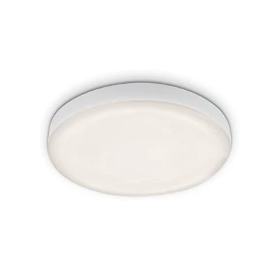 Afbeelding van BRILONER, LED inbouw badkamerlamp frameless, badkamer spot, inbouwspot IP44, neutraal witte kleurtemperatuur, 6W, 700 lm, 100 mm, wit