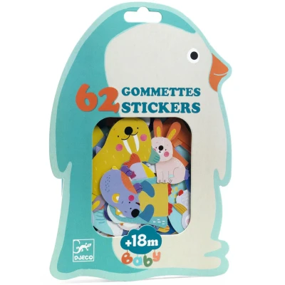 Afbeelding van Djeco stickers dieren van de ijsvlakte 62st