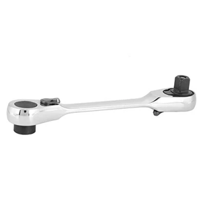 Afbeelding van EBTOOLS Inbussleutel Zilver,1/4 &quot;Mini Ratel Dopsleutel Quick Release Schroevendraaier Hex Momentsleutel(107mm)