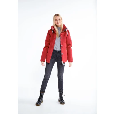 Afbeelding van Gewatteerde winterjas DREIMASTER M / Donkerrood 100% Polyester