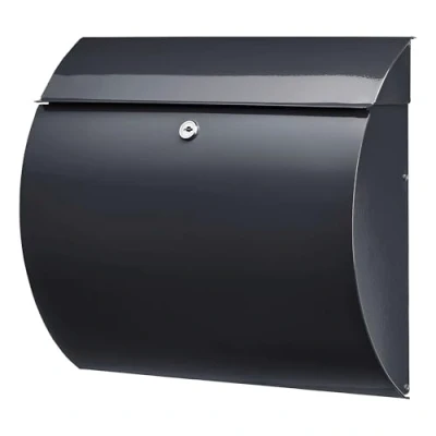 Afbeelding van Burg Wächter stalen brievenbus met openingsstop, A4 inwerpformaat, EU norm EN 13724, Toscana 856 ANT, antraciet, (B x H D) 376 330 106 mm