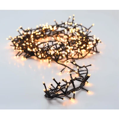 Afbeelding van Micro Cluster 700 LED&#039;s 14 meter extra warm wit 8 functies + geheugen