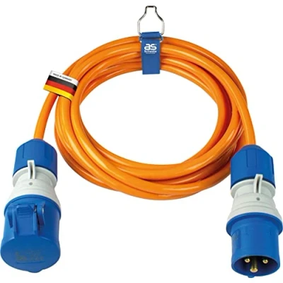 Afbeelding van AS Schwabe 62432 Stroom Verlengkabel 16 A Oranje 10 m H07BQ F 3G 2,5 mm²