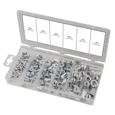 Afbeelding van KS Tools Assortiment Blindklinkmoeren Aluminium M3x9mm M10x21mm 150 dlg