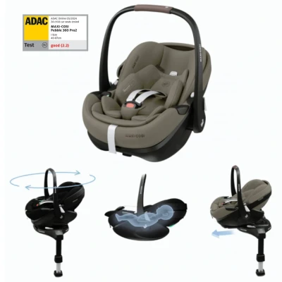 Afbeelding van Maxi Cosi Autostoel Pebble 360 Pro2 Slide Tech Twillic Truffle