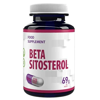 Afbeelding van Beta Sitosterol 400mg 120 Vegan Capsules Hoge Dosis, Ondersteunt Prostaat Gezondheid, Vermindert Vaak Urineren, Gezonde Cholesterol Spiegels