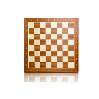 Afbeelding van Master of Chess Schaakbord van Hout voor Toernooien 48 cm Handgemaakt Inlegwerk Grote Draagbare Kinderen en Volwassenen Staunton NO.5
