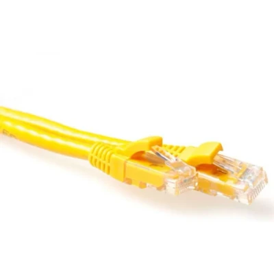 Afbeelding van ACT IB2815 U/UTP CAT6A Patchkabel Snagless Geel 15 meter