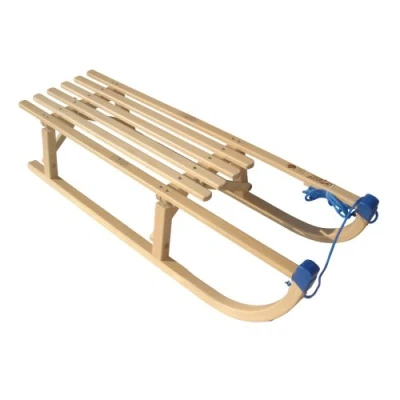 Afbeelding van VT Sport Opvouwbare Houten Slee Davos 100 cm Inklapbaar model Incl. Trektouw Made in EU.
