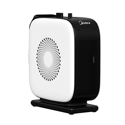 Afbeelding van Midea NTY15 19CAE, Ventilator elektrisch verwarmingstoestel, Keramisch, Binnen, Bureau, Vloer, Zwart, Wit, 1500 W