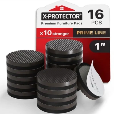Afbeelding van Antislip Meubelpads X PROTECTOR Premium 16 stuks 25 mm Stoelpootbeschermers Rubber Vloerbeschermers Stoel En Pads Ideale Om Meubels Op Hun Plaats Te Houden