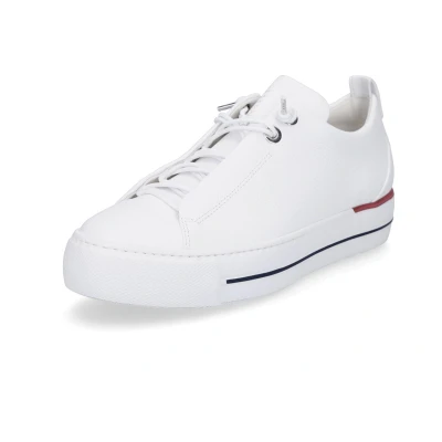 Afbeelding van Paul Green Sneakers laag, Dames, Maat: 36, White/red/blue Kalfsleer