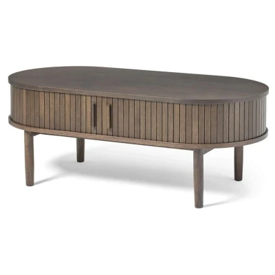 Afbeelding van Nordic Home Tamika salontafel 60X120 cm donkerbruin Hout