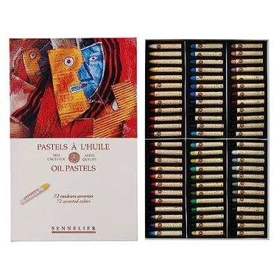 Afbeelding van SENNELIER Oliepastelset, hout, metaal, veelkleurig, 72 Count (Pack van 1)