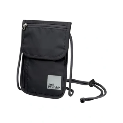 Afbeelding van Jack Wolfskin Organizer Documenttas Black Zwart Moneybelts &amp; Documenttasjes