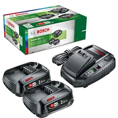 Afbeelding van Bosch POWER FOR ALL 18V 2,5 Ah accu (2x) + oplader
