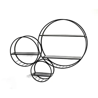 Afbeelding van HAKU Möbel Wandplank zwart, metaal Maat: B 90 cm x H 73 D 15 cm, Stijl: Modern