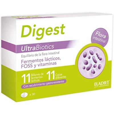 Afbeelding van Digest Ultra Probiotic 30 tabletten Eladiet