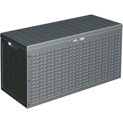 Afbeelding van Tuinkist opbergbox (320 L) Antraciet (Donkergrijs) ActievandeDag Beste deals Dagdeal Dagaanbieding