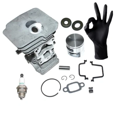 Afbeelding van ICOOYO Cilinder Zuiger Kit voor Husqvarna 135 135E 140 140E 435 435E 440 Jonsered CS2240 McCulloch CS350 CS390 CS410 RedMax GZ381 Craftsman 358381800