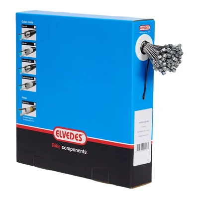 Afbeelding van Elvedes Rem binnenkabels 2250mm RVS Slick Ø1,5mm T nippel (100 stuks)