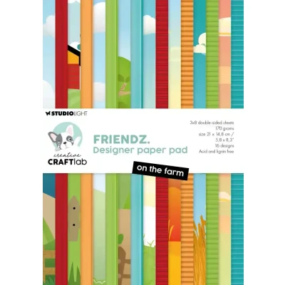Afbeelding van Paper Pad On the Farm Friendz nr.308