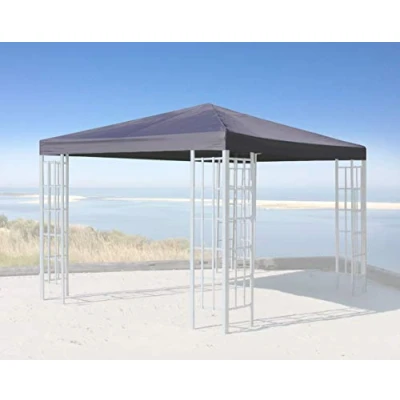 Afbeelding van QUICK STAR Vervangend dak voor rang paviljoen 3x3m antraciet RAL 7012 vervangende hoes paviljoendak