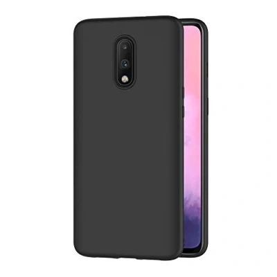 Afbeelding van AICEK Compatibel OnePlus 7 hoesje, zwarte siliconen beschermhoes voor 7, case TPU bumper telefoonhoes (6,2 inch)