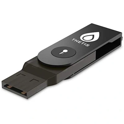 Afbeelding van FIDO2 Beveiligingssleutel [opvouwbaar ontwerp] Thetis universele twee factorenauthenticatie FIDO USB (type A) voor meerlaagse bescherming (HOTP) in Windows/Linux/Mac OS, Gmail, Facebook, Dropbox
