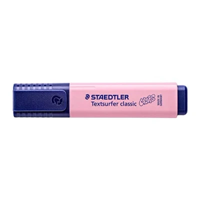 Afbeelding van STAEDTLER 364 C 210 Textsurfer Classic Pastel markeerstiften (hoge kwaliteit Made in Germany, met grote inktopslag voor extra lange markeringsprestatie), doos van 10 karmijn, licht