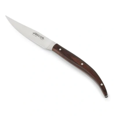Afbeelding van Arcos 373700 tafelmes steakmes lemmet nitrum roestvrij staal 110 mm handvat rozenhout kleur bruin