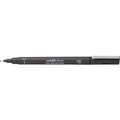 Afbeelding van Fineliner Uni ball Pin 0,5mm donkergrijs